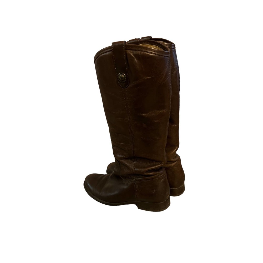 Frye Tall Leather Riding Boots in Brown - Picture 3 of 16